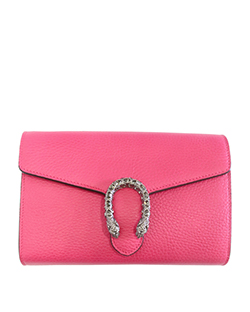 Mini Dionysus Chain Bag, Leather, Pink, 401231, B, DB, 5*